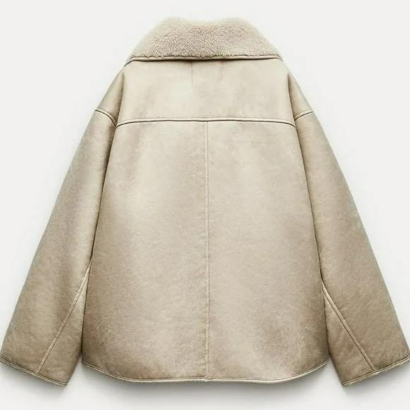 ZARA RELAXED DOUBLE FACED JACKET ZW COLLECTION - Picture 9 of 11